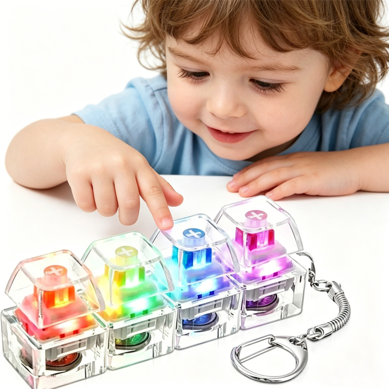 LED Keyboard Keychain ;Fidget  - Electronics Gadgets For Kids incelemesi ve fiyatı