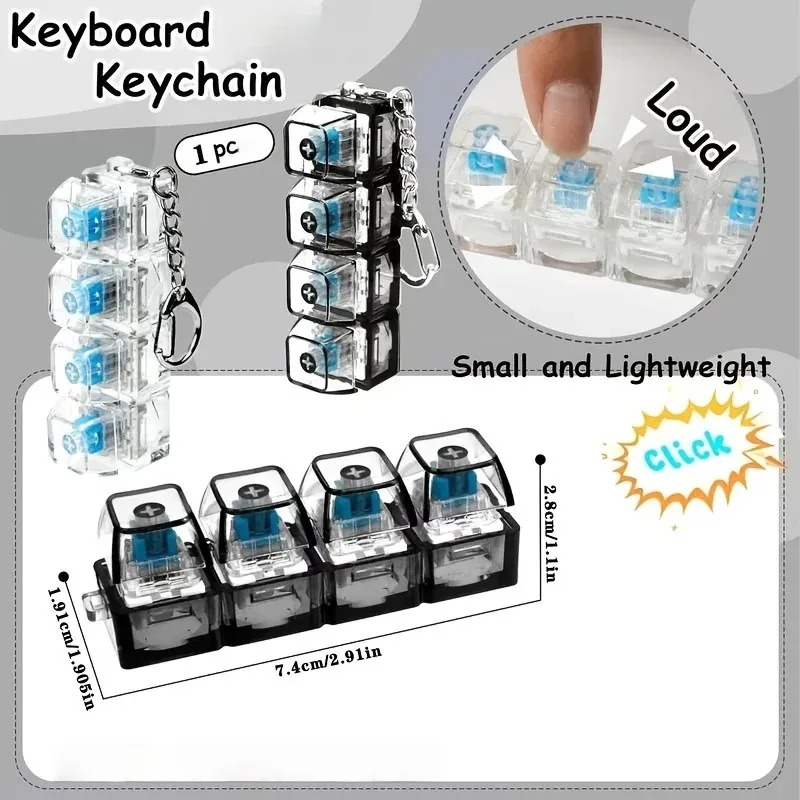 LED Keyboard Keychain ;Fidget  - Electronics Gadgets For Kids incelemesi ve fiyatı