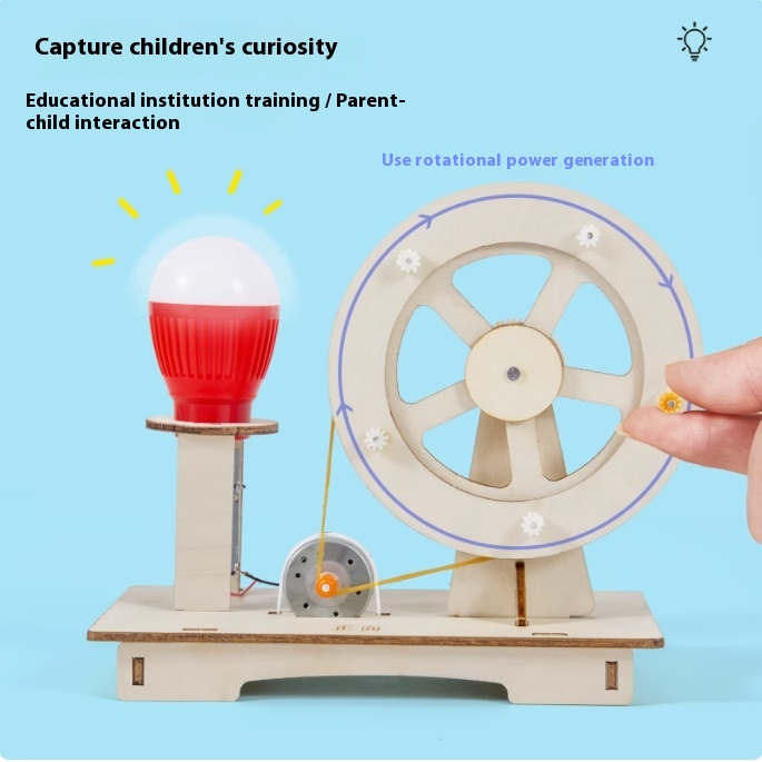 DIY Wooden Hand Generator Kids - Electronics Gadgets For Kids incelemesi ve fiyatı