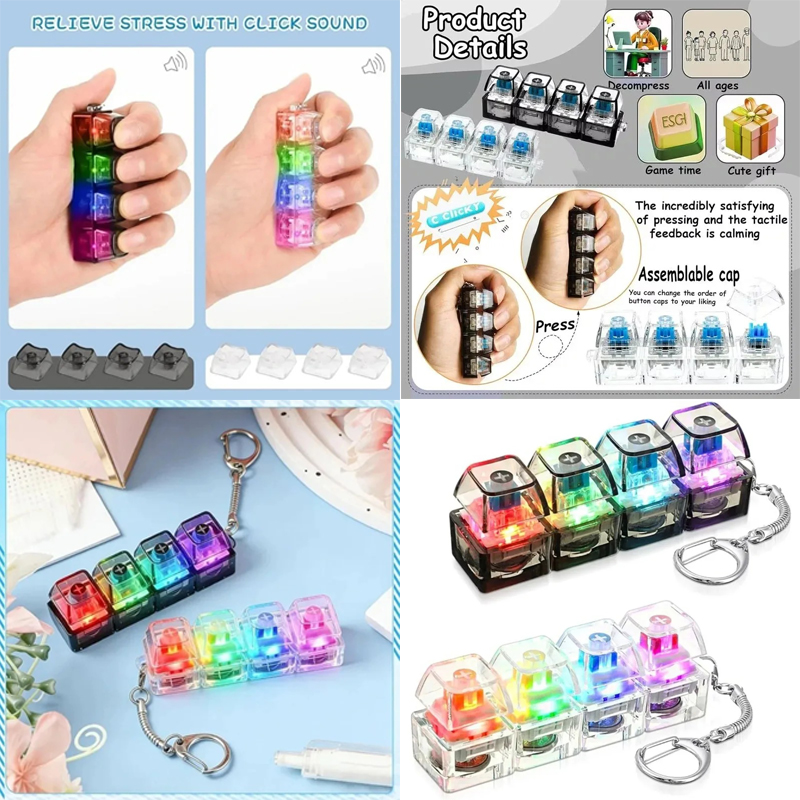 LED Keyboard Keychain/; Fidget - Electronics Gadgets For Kids incelemesi ve fiyatı