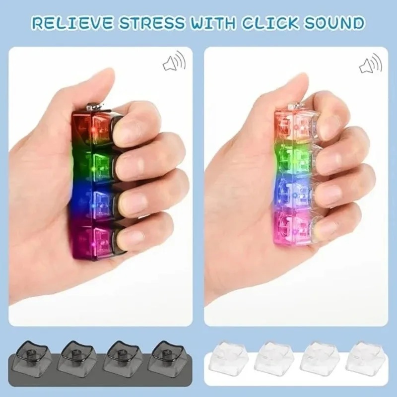 LED Keyboard Keychain Fidget T - Electronics Gadgets For Kids incelemesi ve fiyatı