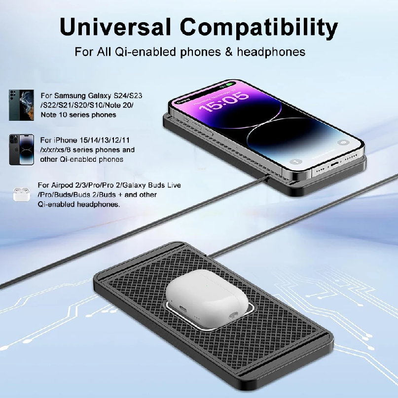 Car Wireless Charger Silicone  - Wireless Phone Charger Pad incelemesi ve fiyatı